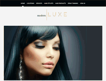 Tablet Screenshot of modernluxesalon.com